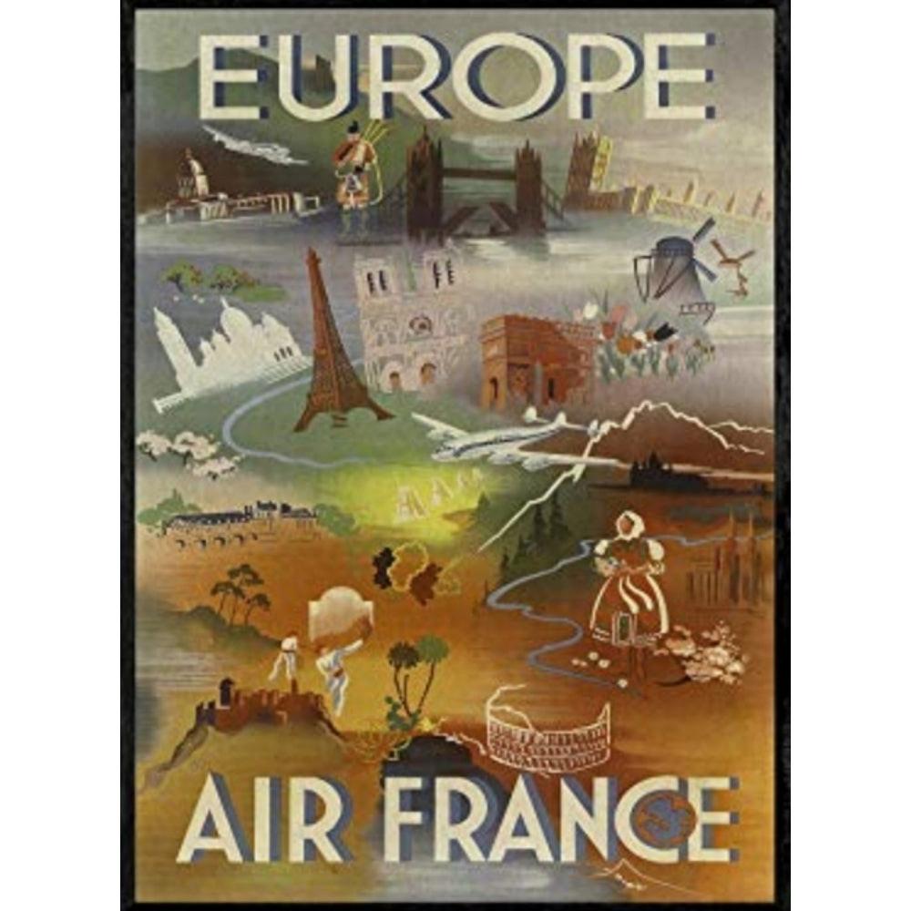 POSTER Europa Air France A3 Rahmenlos - Klar, Papier (29.7/5/42cm) - Nacnic