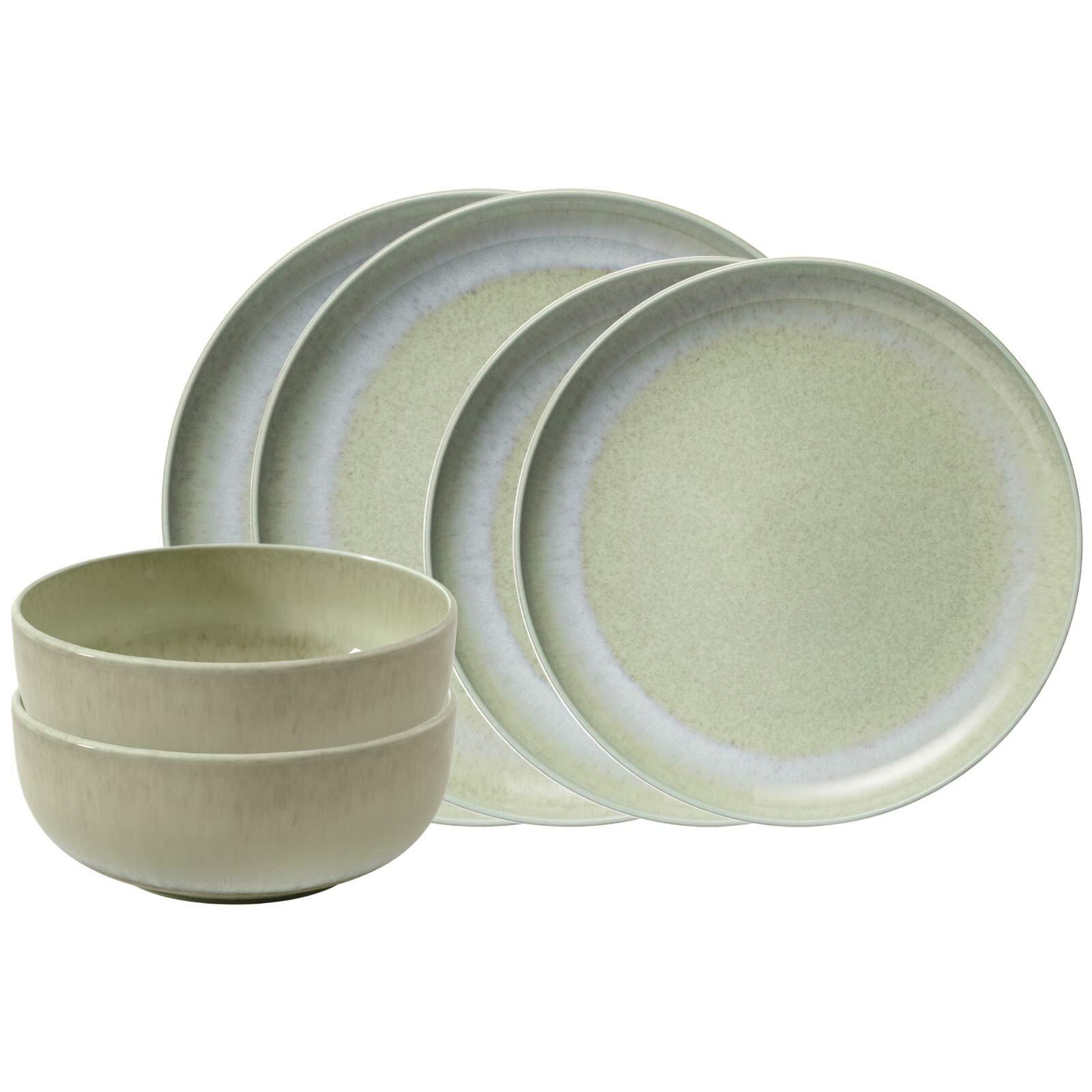 BASIC-SET Perlemor Alga grün 6-tlg. - Grün, Keramik (2/2/2cm) - like.Villeroy & Boch