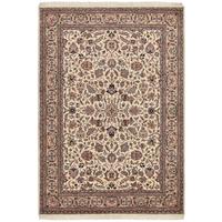 ORIENTTEPPICH Indo Isfahan, klassisch, strapazierfähig 120x180 cm - Creme, Textil (120/180cm) - Rug and Roll