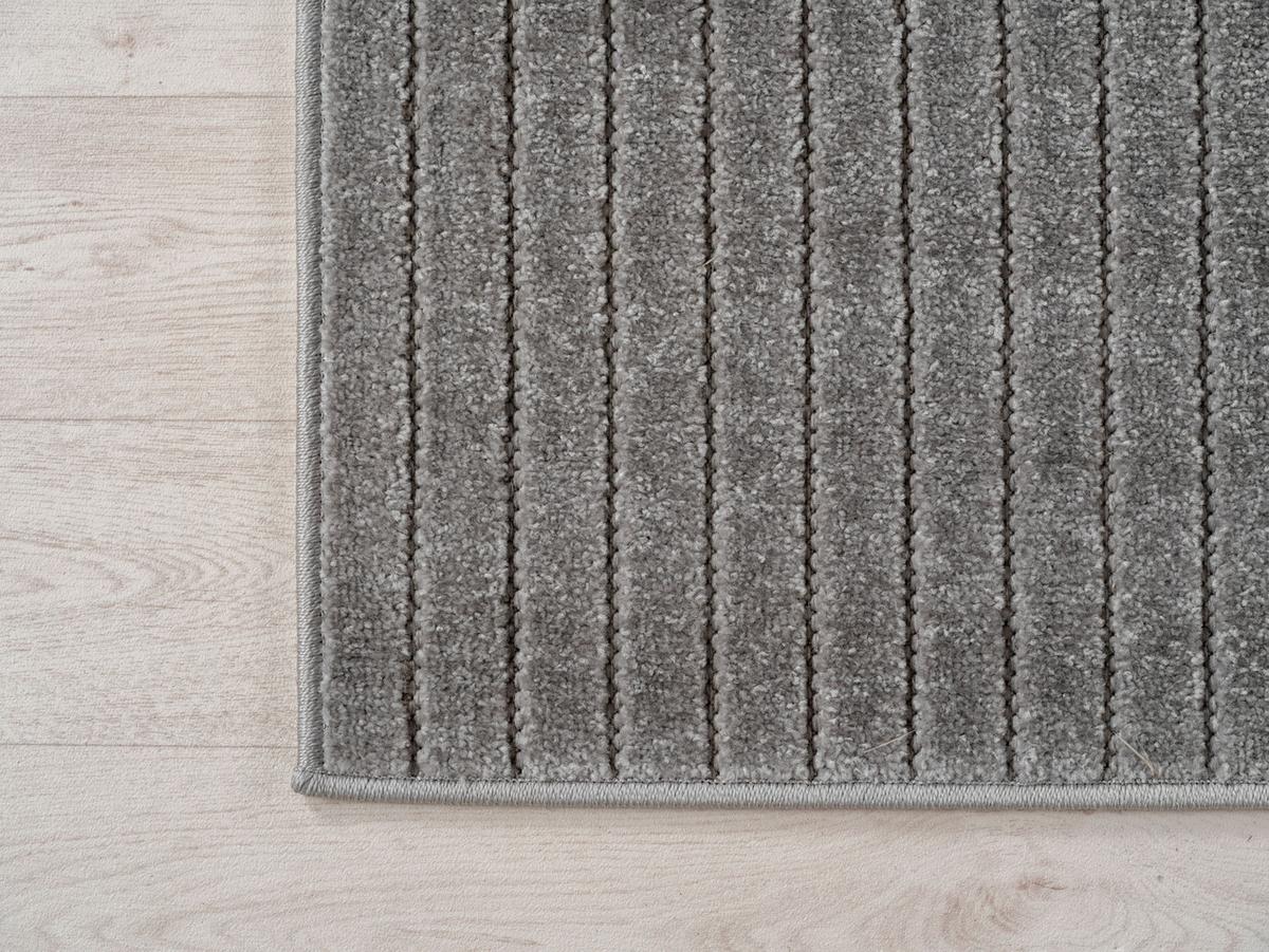 TEPPICH Outdoor ENGADIN in Silber, im Skandi-Stil mit 3D-Design, aus Polypropylen, 240 x 340 cm - Silberfarben, Textil (340/240cm) - KADIMA DESIGN