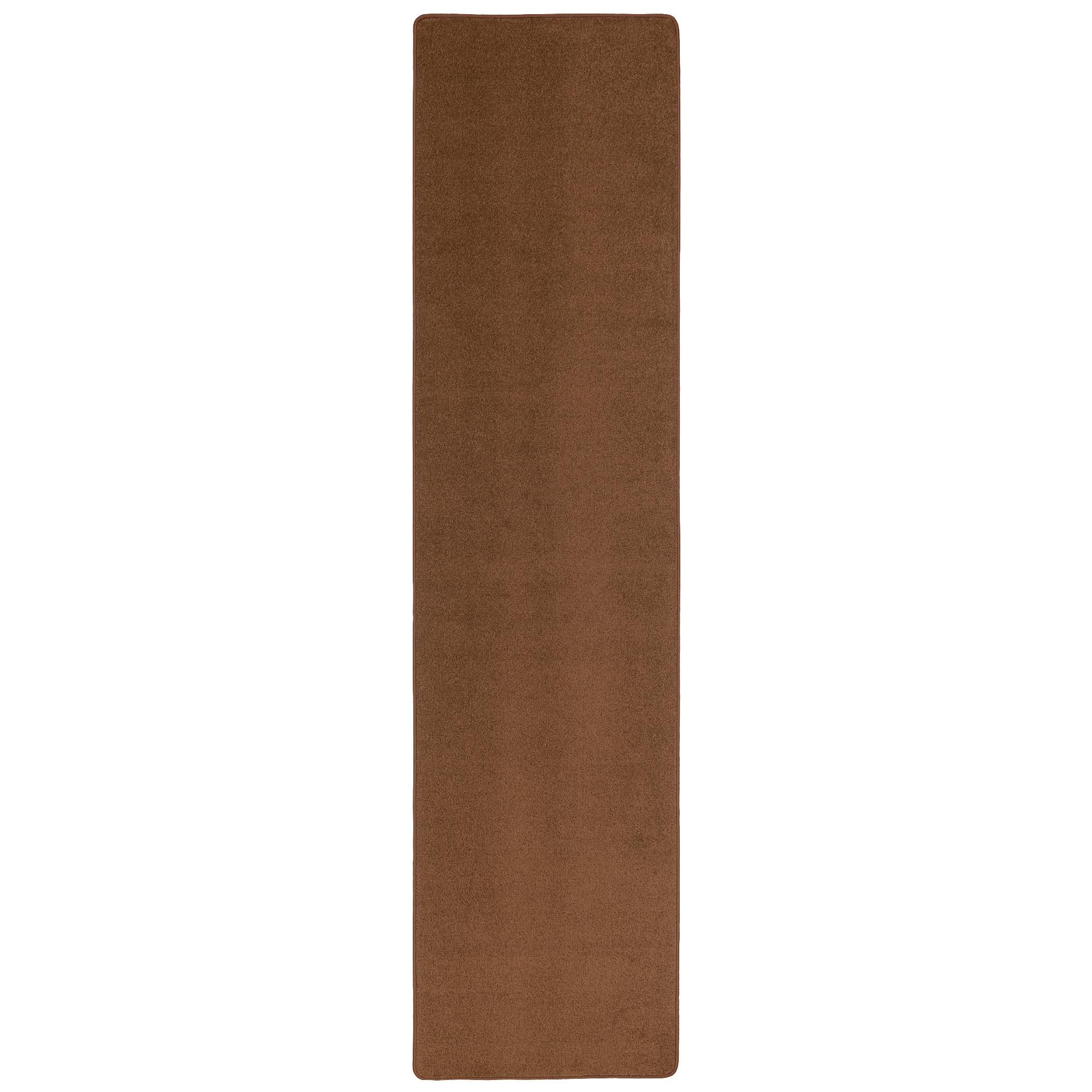 TREND VELOURS LÄUFER TEPPICH JOY - Braun, Textil (80/240cm) - Snapstyle