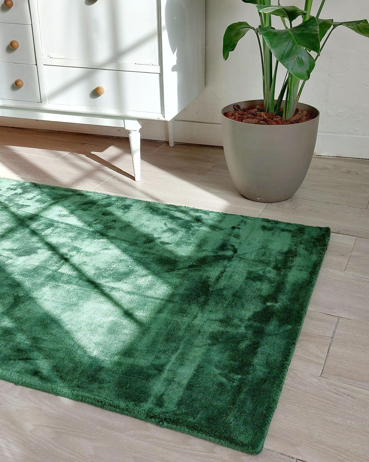 KURZFLOR-TEPPICH Gesi II 150/80 cm - Grün, Naturmaterialien (80/150cm) - Beliani