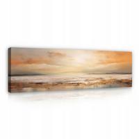 BILDER Abstrakt Meer Loft Modern Wohnzimmer 145x45 - Multicolor, Holzwerkstoff (145/45cm) - Wallarena