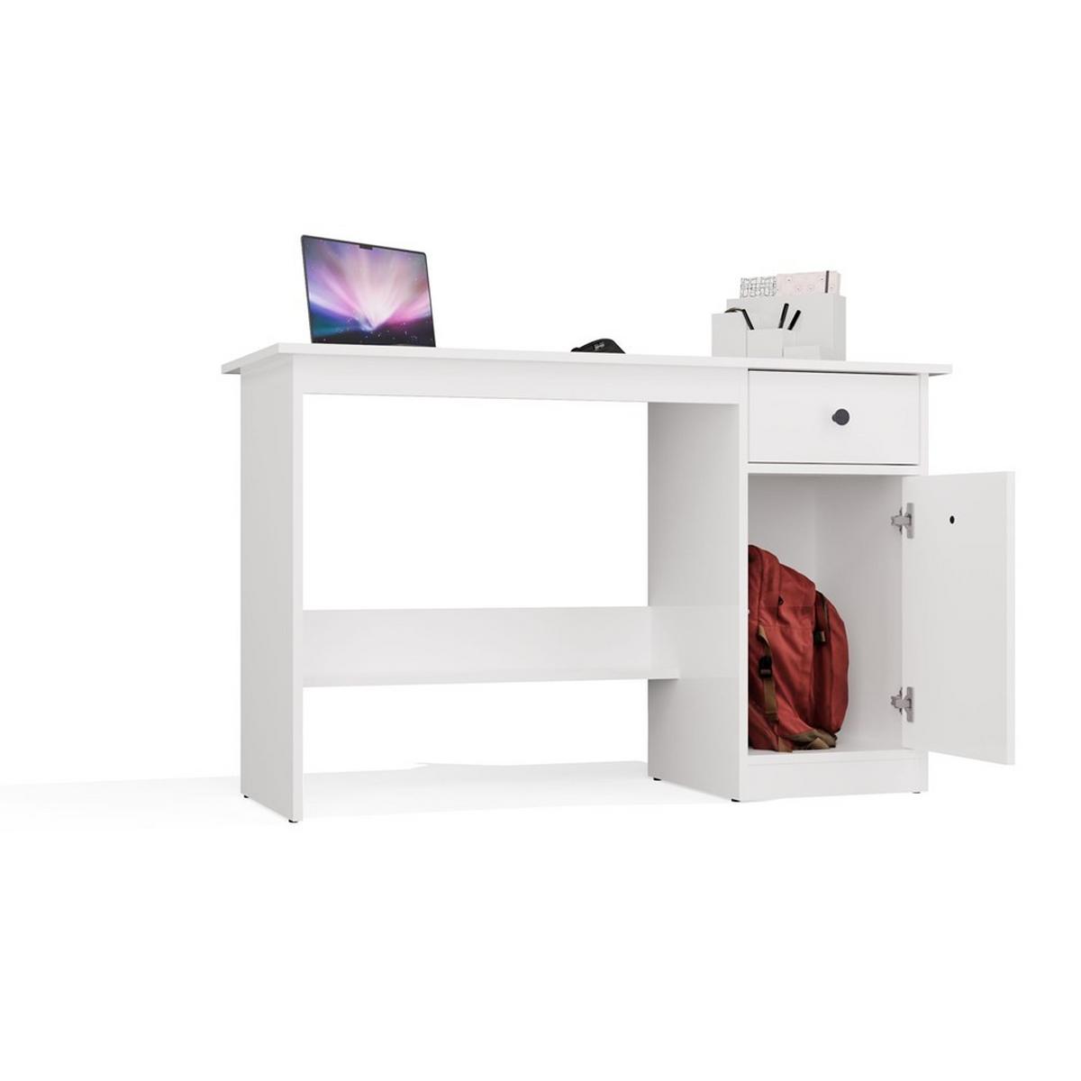 SCHREIBTISCH Weiß 120/75/45 - Weiß, Holzwerkstoff (90/50/75cm) - RAUMHIRSCH FURNITURE