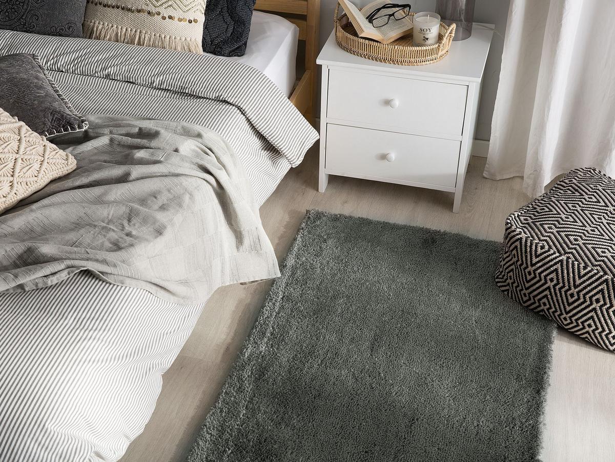 SHAGGY-TEPPICH Evren 150/80 cm - Grau, Kunststoff (80/150cm) - Beliani