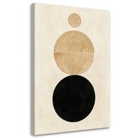 LEINWANDBILD Abstraktion 40x60cm - Beige, Textil (40/60cm) - Feeby