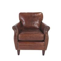 LEDERSESSEL in Schokoladenfarbe - kansas 73/75/74 cm - Braun, Textil (75/74/24cm) - Signature