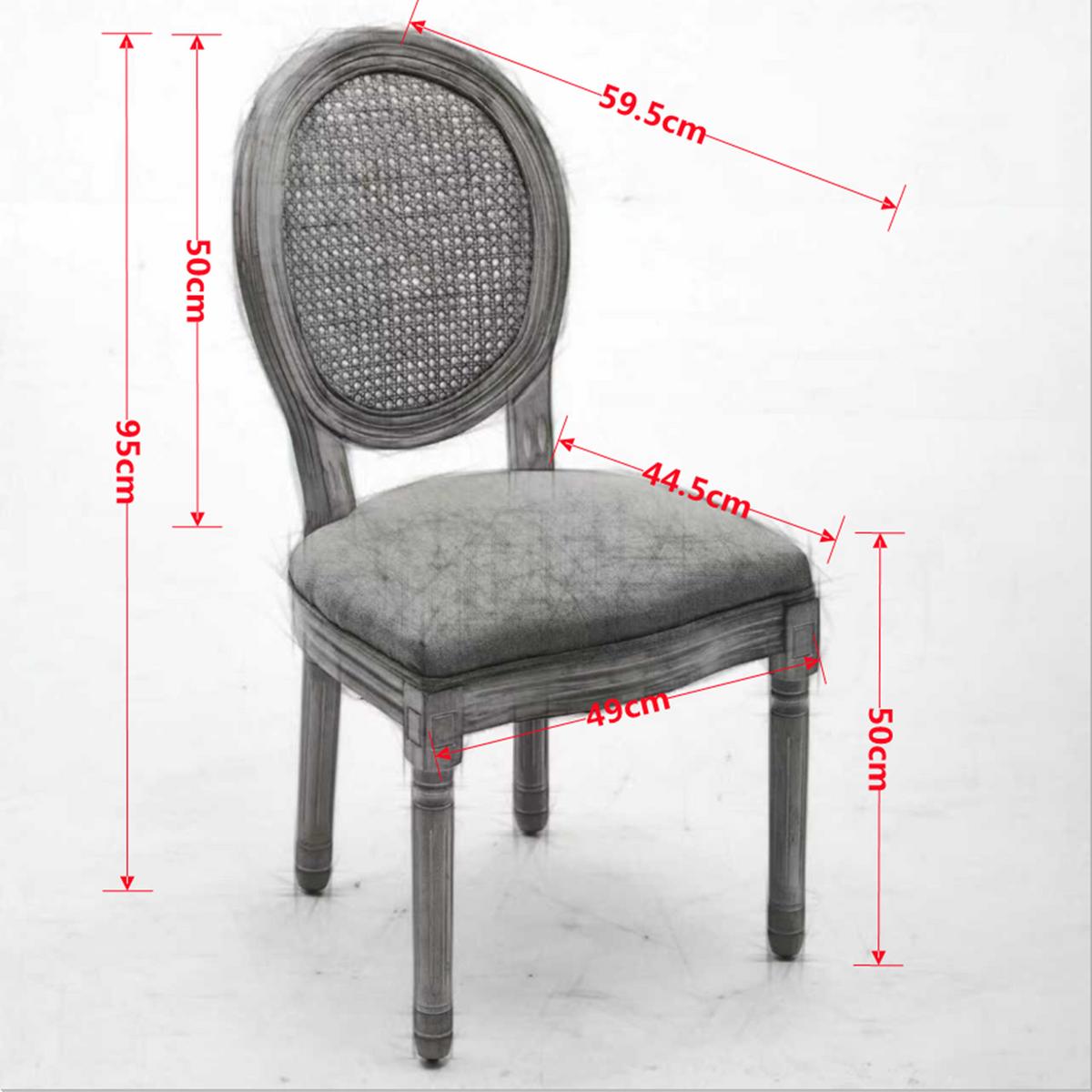 ESSZIMMERSTÜHLE 2er-Set im französischen Landhausstil - Eichefarben, Textil (59/95/49cm) - Urban Meuble