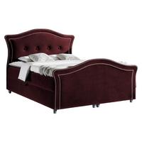 BOXBETT Bedran Lux - H3 - Bordeaux, Holz (140/200cm) - MIRJAN24