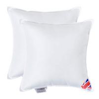 FÜLLKISSEN 2er-Set – 40/40 cm, Super-Mikrofaser - Weiß, Textil (40/40cm) - Homescapes