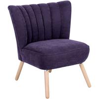 SESSEL Kadisha Bezug Velourstoff Buche natur / violett - Buchefarben/Violett, Kunststoff (70/80/66cm) - 58aufmkessel