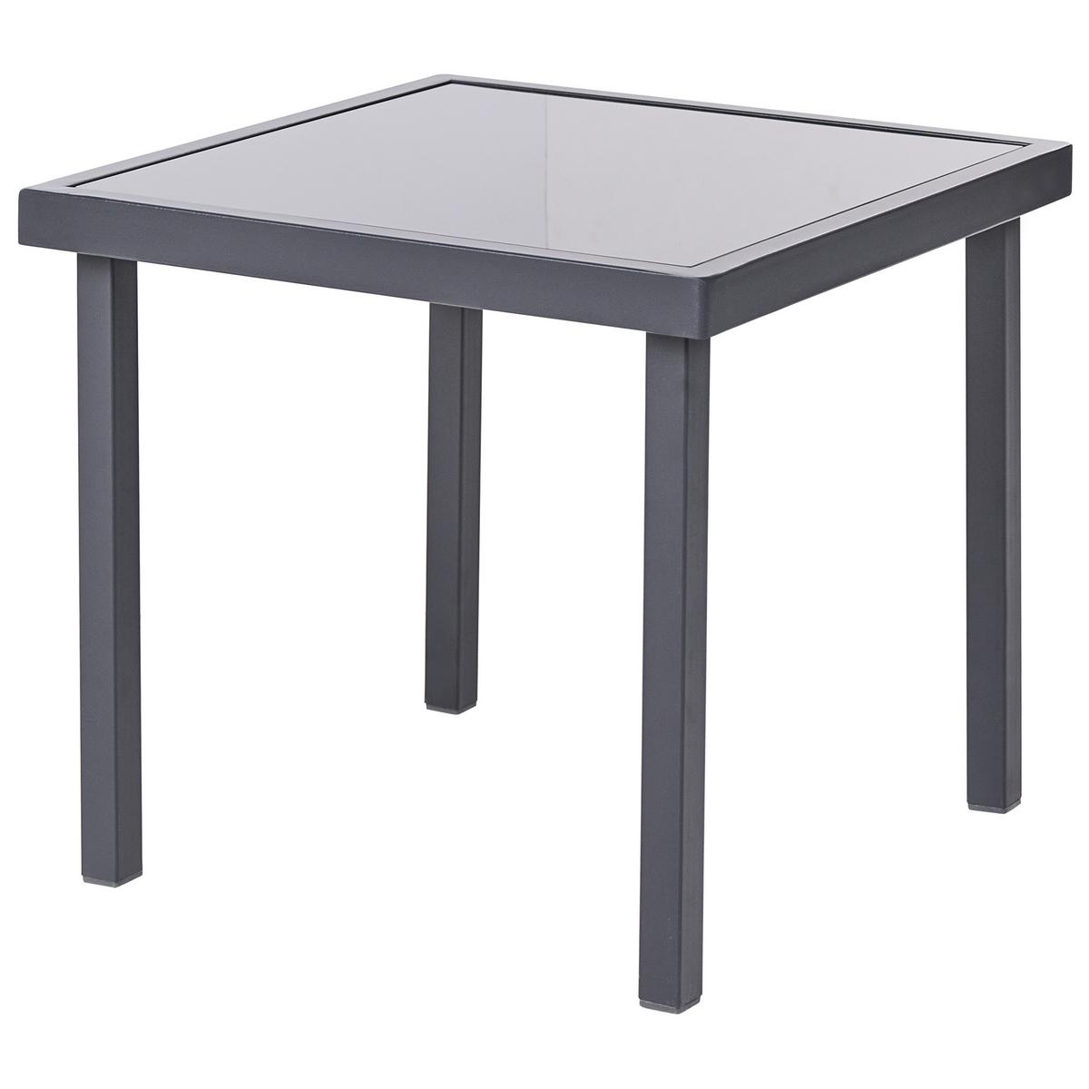 BISTRO-SET Metall Dunkelgrau Tavoleto - Dunkelgrau, Metall - Beliani
