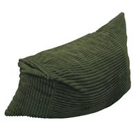 SITZSACK XXL 3-IN-1 aus Kordsamt als Sessel, Sofa und Bett - Grün, Textil (180/25/125cm) - Urban Meuble