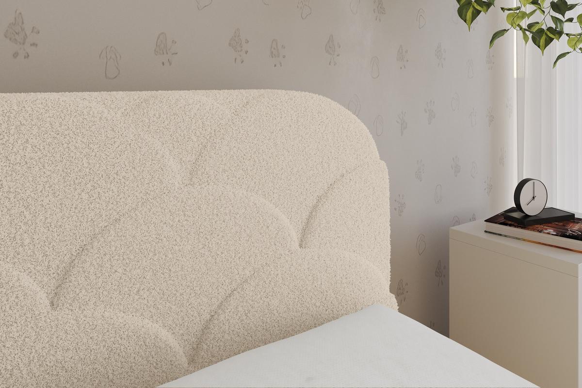 EINZELLBETT Jugendbett mit Bettkasten, Links - ELRY 80x200 Dunkelbeige - Cappuccino, Holzwerkstoff/Textil (80/200cm) - ALTDECOR