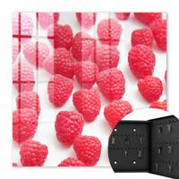 SCHLÜSSELBOX Schwarz 30x30 cm- Türöffnung nach rechts - Rosa Himbeeren - Pink, Metall (30/30/5cm) - TULUP
