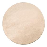 HOCHFLORTEPPICH, einfarbig, Sand, Ø 160 cm - Beige, Textil (160/160cm) - KADIMA DESIGN