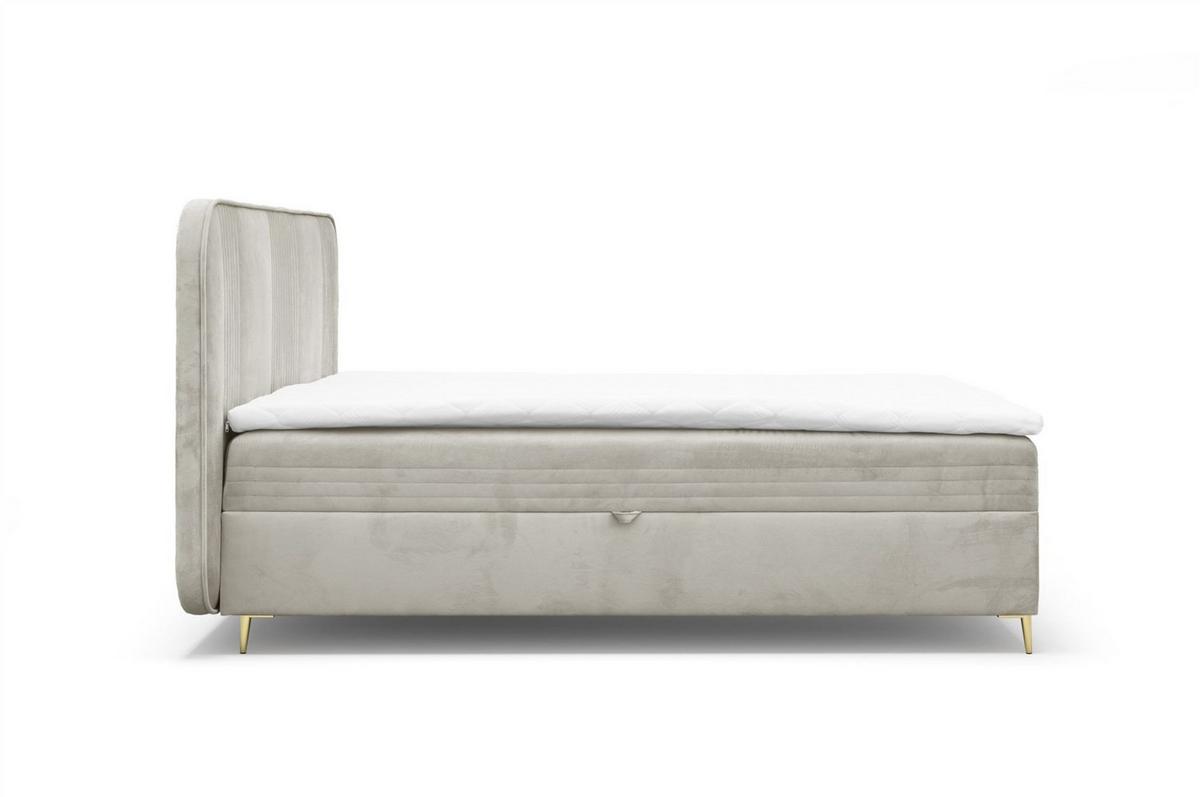 BOXBETT Alize - Creme, Holzwerkstoff/Textil (200/200cm) - Fun Möbel