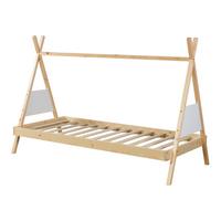 TIPIBETT Siikajoki - Naturfarben, Holz (90/200cm) - [en.casa]