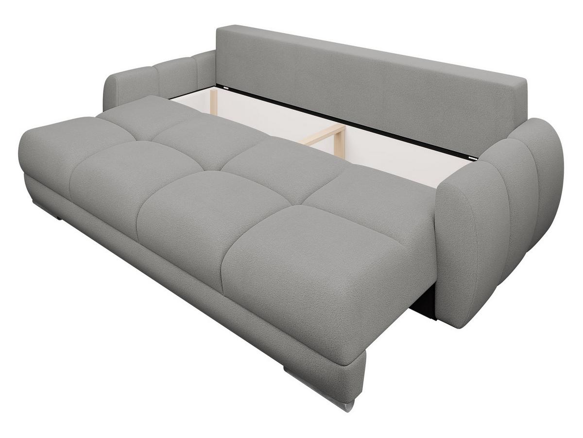 SCHLAFSOFA Logo 3 - Silberfarben/Creme, Holz/Kunststoff (234/89/97cm) - MIRJAN24