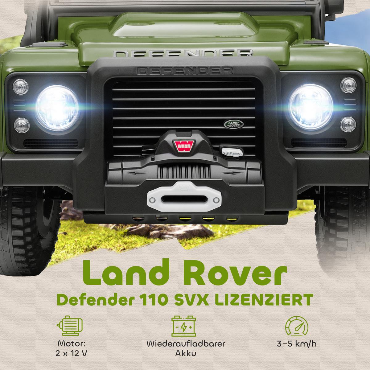 KINDER-ELEKTROAUTO 12V 7Ah Kinderauto mit 2,4 Ghz Fernbedienung Grün - Grün, Kunststoff (115/61/61cm) - AIYAPLAY