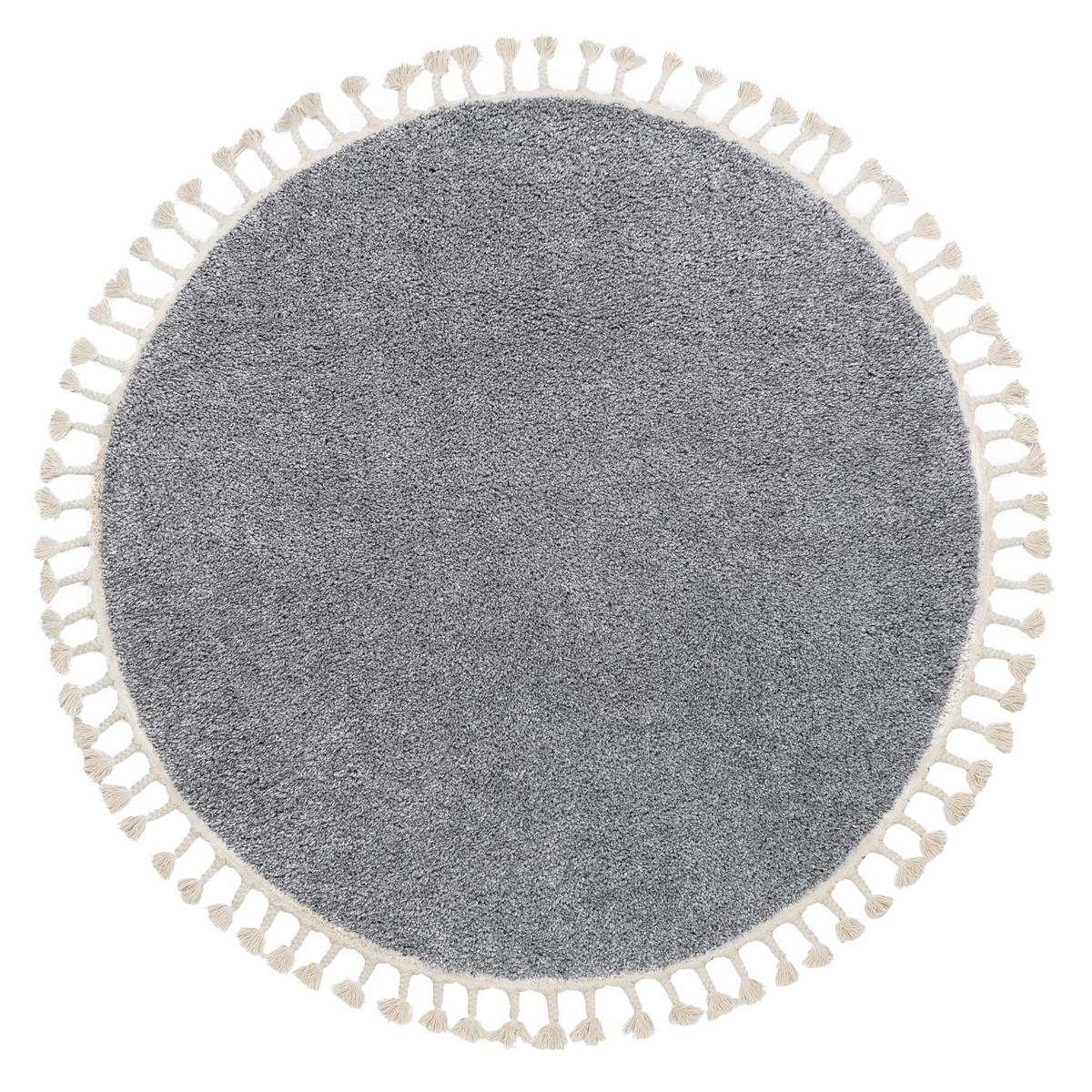 TEPPICH Berber 120 cm - Grau, Textil (120/120cm) - rugsX
