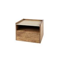NACHTTISCH NORYN Holz Mango - Zwetschgeholzfarben, Holz (40/30/35cm) - KAWOLA