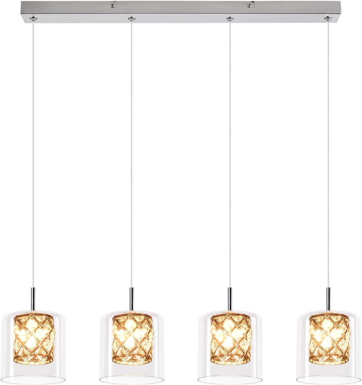 KRONLEUCHTER Helligold 66.0/140.0/66.0 cm - Transparent, Glas (66/140/66cm) - ZMH