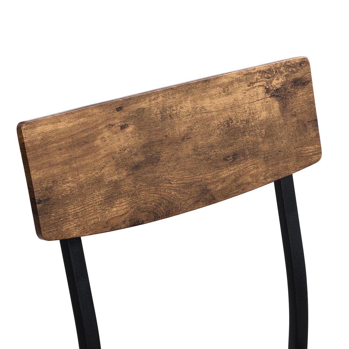 ESSTISCH SET braun - Braun, Holz/Metall (110/75/70cm) - Urban Meuble