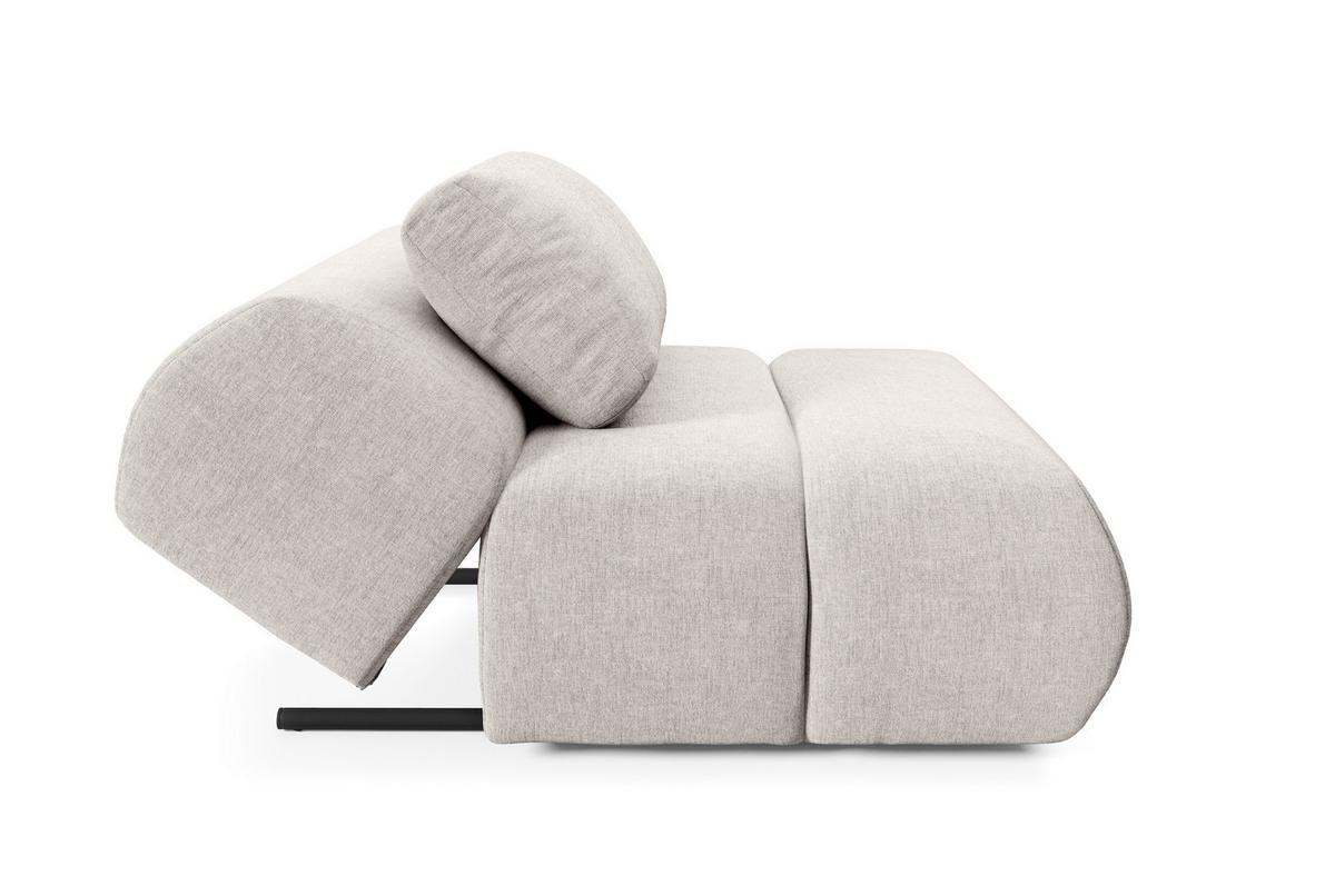 SESSEL ATOMO, Modern Polstersessel Loungesessel, Chenille-Stoff Beige - Beige, Holz/Metall (98/82/134cm) - MASSENO