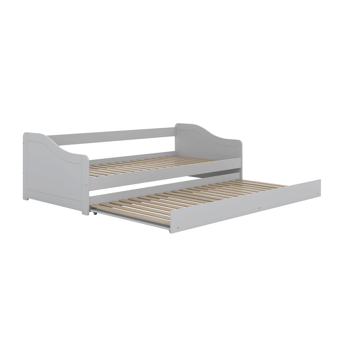 BETT 90/200 Allison Weiß - Weiß, Holzwerkstoff (90/200cm) - Petits-meubles