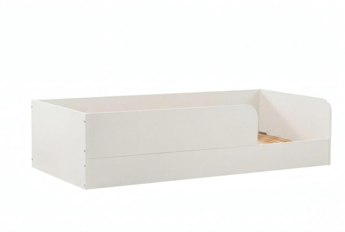 BODENBETT Essentials 90x200cm Weiß - Weiß, Holzwerkstoff (90/200cm) - arthur berndt