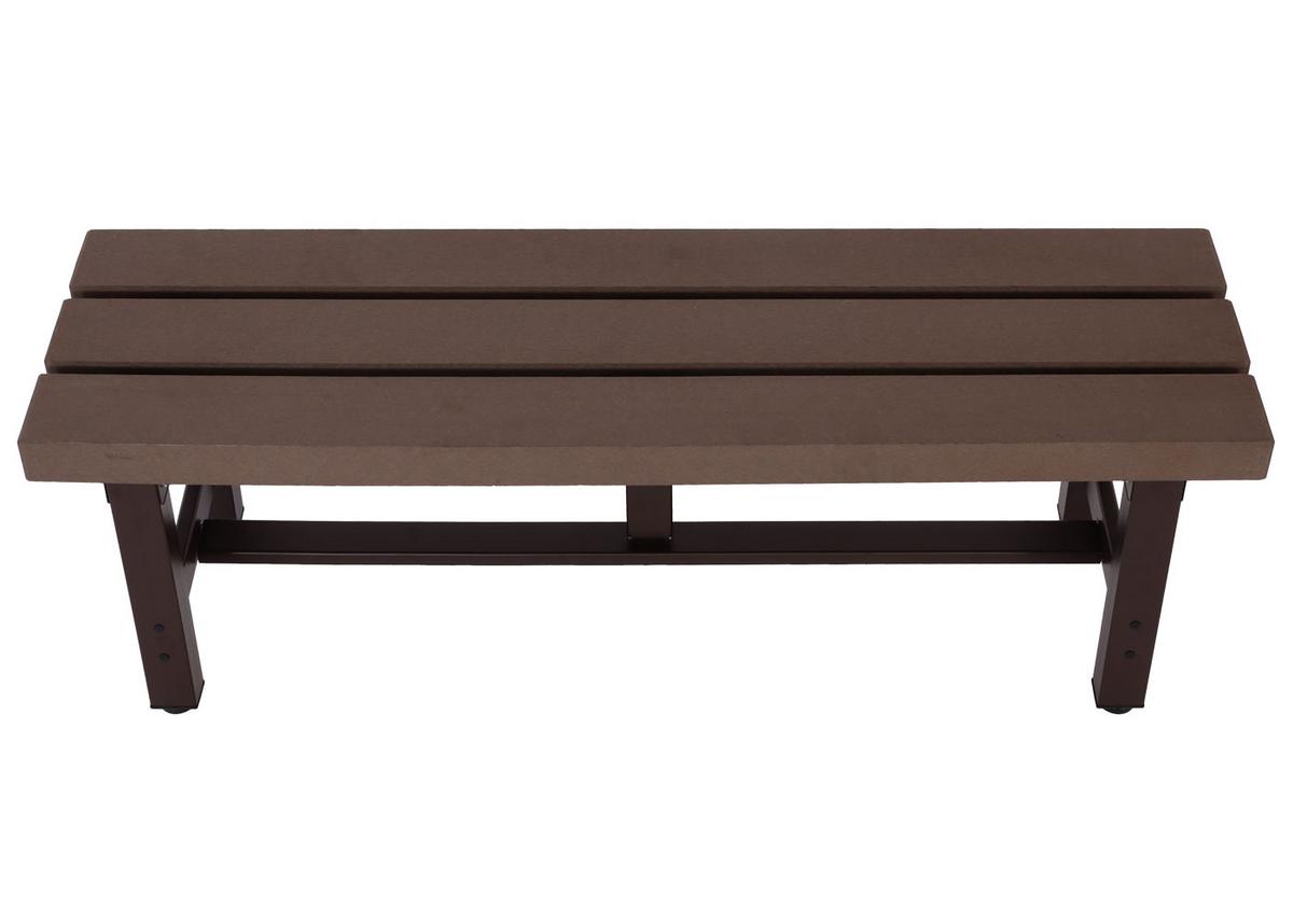 ALU GARTENBANK Braun - Braun, Metall (120/40/34cm) - MCW