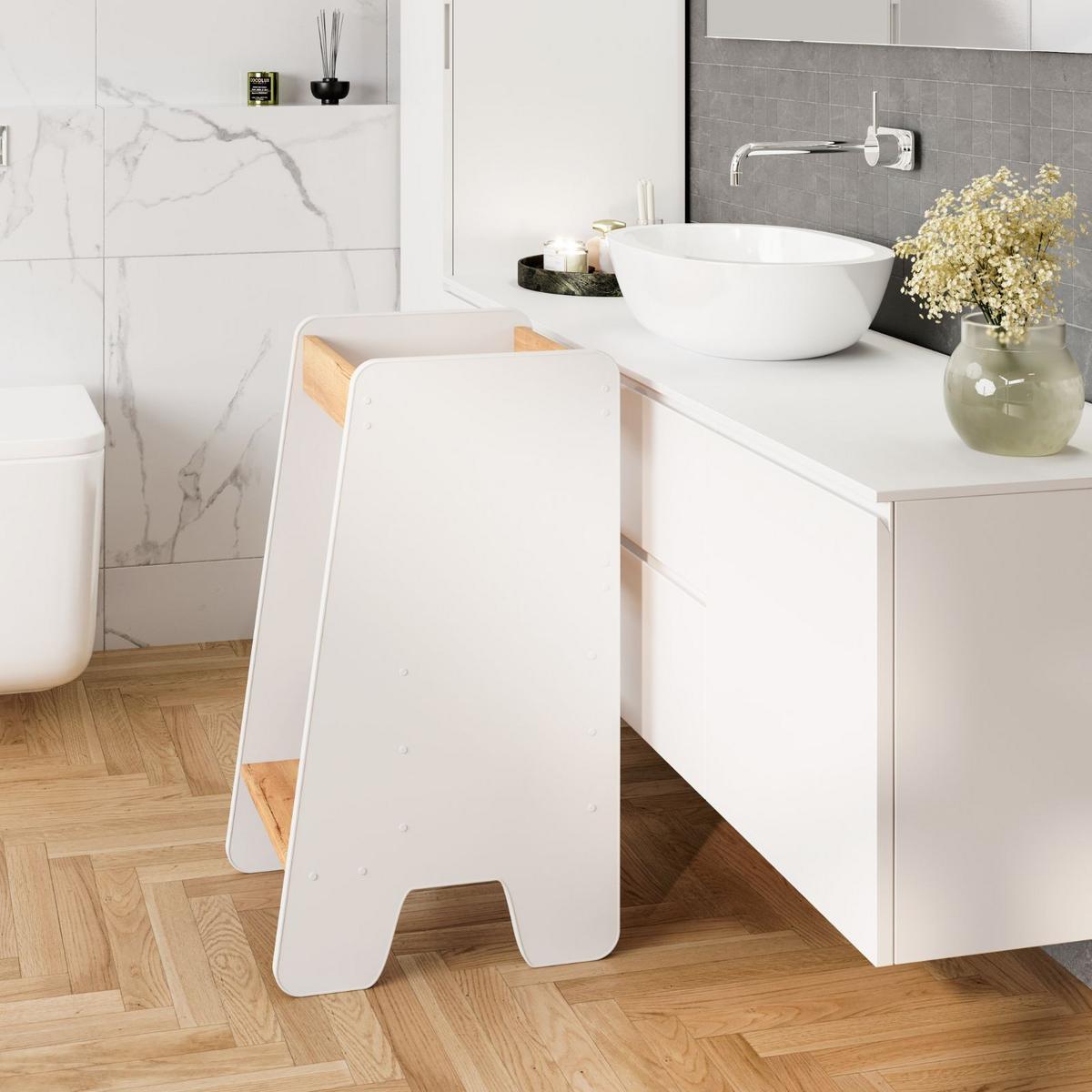 LERNTURM Maja - Weiß, Holzwerkstoff (40/80/45cm) - RAUMHIRSCH FURNITURE