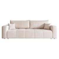 SCHLAFSOFA Leros - Creme, Holzwerkstoff/Textil (244/79/93cm) - Fun Möbel