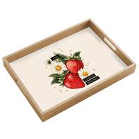 TABLETT Erdbeeren - Gänseblümchen - Zitat - Sterne 50x35 cm - Multicolor, Holz (50/5/5cm) - OnlyWow