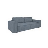 SCHLAFSOFA Vajana - Blau, Holzwerkstoff/Textil (240/86/102cm) - Fun Möbel
