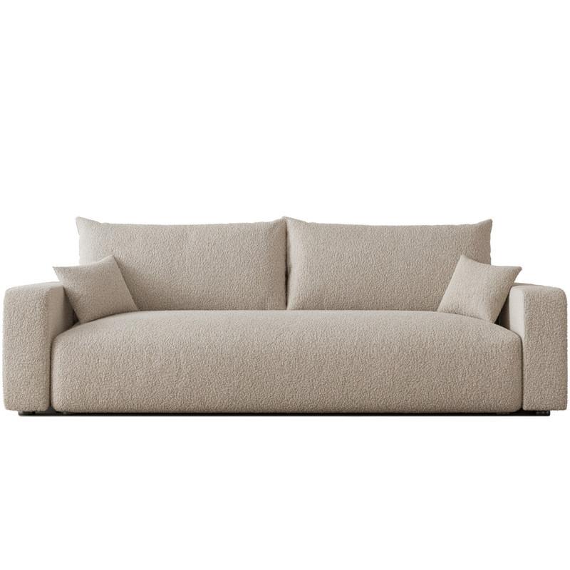 SCHLAFSOFA PIANO mit Bettkasten, Creme - Creme, Textil (246/79/93cm) - Idohome