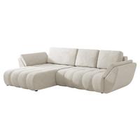 ECKSOFA Faro - Creme/Schwarz, Holz/Kunststoff (283/195cm) - MIRJAN24