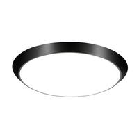 LED-DECKENLEUCHTE Frisbee 30 cm - Schwarz, Kunststoff (30/30/4cm) - Nettlife