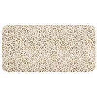 BADEMATTE Leopard - Klassisch - Beige Badezimmerteppich 120x60 cm - Hellbraun, Textil (120/60cm) - OnlyWow
