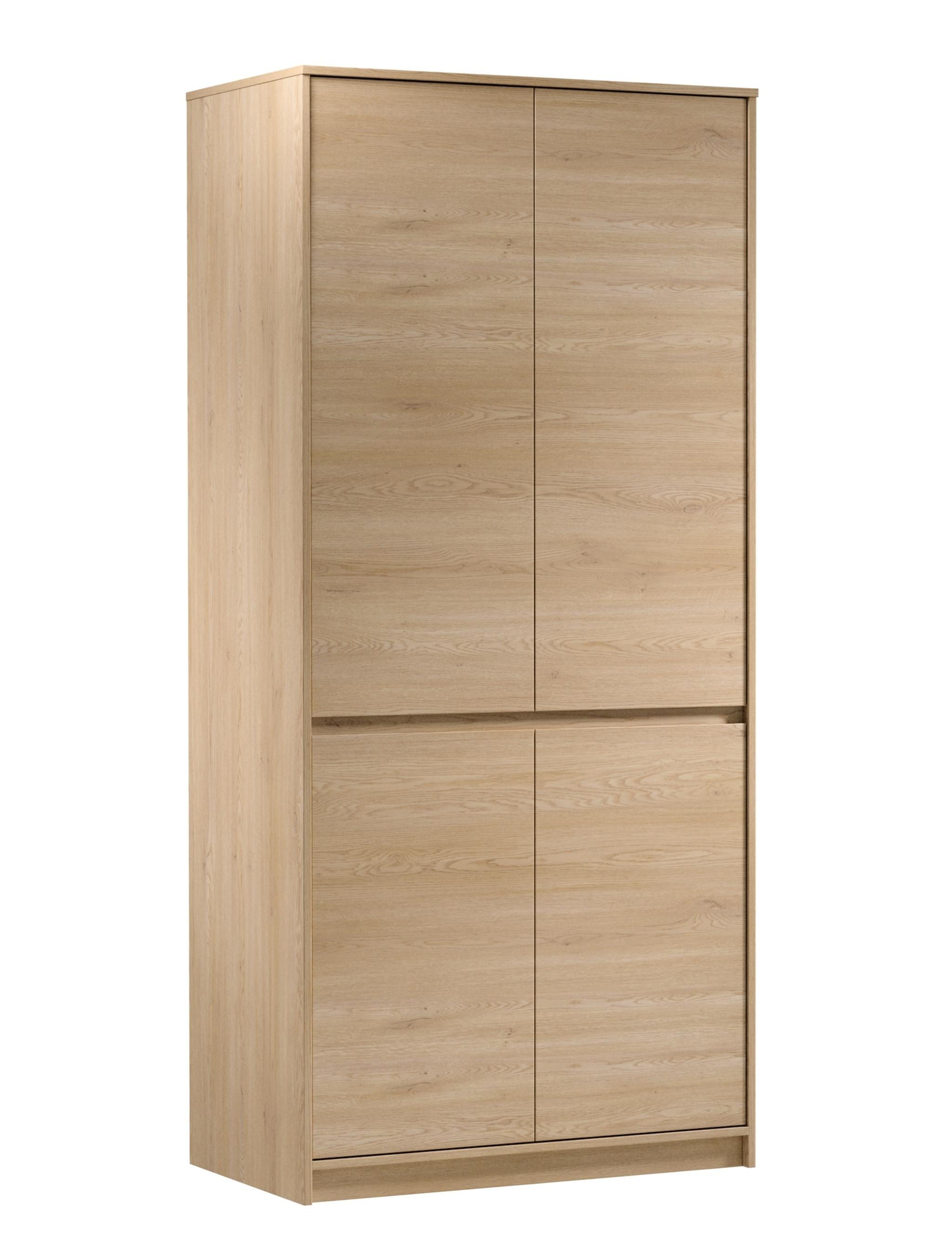 SIDEBOARD Mormanno 4T Eiche Cremona – klassisches Design im Holzdekor - Eichefarben, Holzwerkstoff (91/197.5/51cm) - AX Living