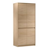SIDEBOARD Mormanno 4T Eiche Cremona – klassisches Design im Holzdekor - Eichefarben, Holzwerkstoff (91/197.5/51cm) - AX Living