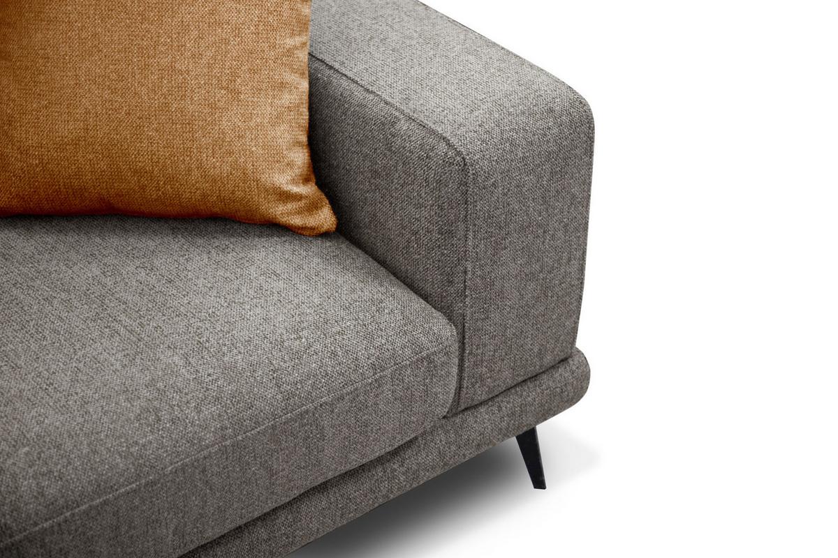 ECKSOFA MEDIOLANE 5-Sitzer, taupe - Taupe, Holzwerkstoff/Textil (219/282cm) - Wozimo