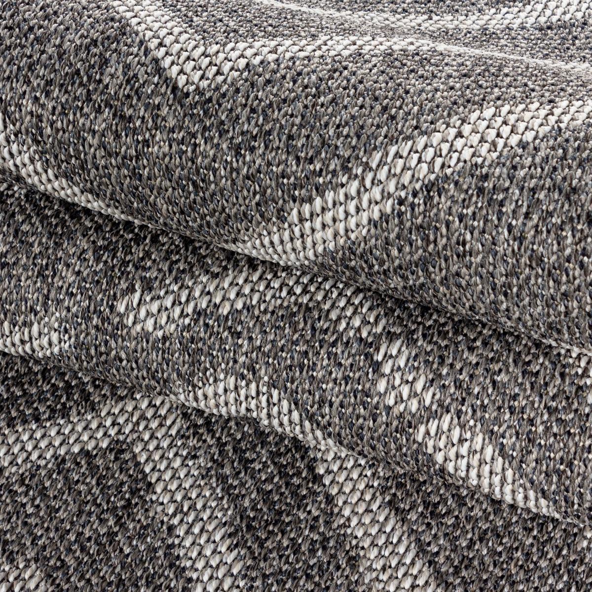 OUTDOORTEPPICH LIRIA, gestreift, Grau, 160 x 230 cm - Grau, Textil (230/160cm) - KADIMA DESIGN