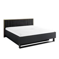 POLSTERBETT Brunelli Schwarz 169/97,3/207,4 cm – mit Bettkasten - Schwarz, Holzwerkstoff (160/200cm) - AX Living