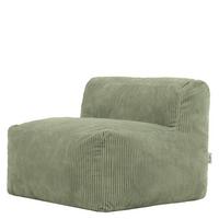 SITZSACK-SESSEL ZEN modular Cord - Grün, Textil (95/68/100cm) - icon
