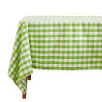 TISCHDECKE Vichy-Karo grün kariert, 137/137 cm - Grün, Textil (137/137cm) - Homescapes