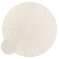 HOCHFLORTEPPICH Creme Ø 120 cm - Creme, Kunststoff (120/120cm) - TT Home