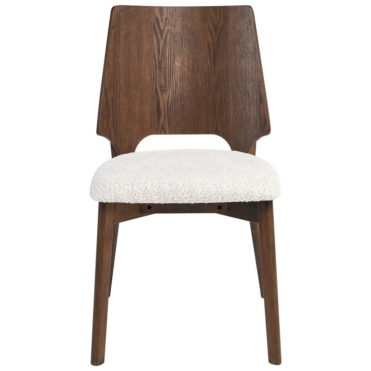 ESSZIMMERSTUHL 2er Set Braun/Hellbeige Abee - Beige/Braun, Holz/Holzwerkstoff (47/88/46cm) - Beliani