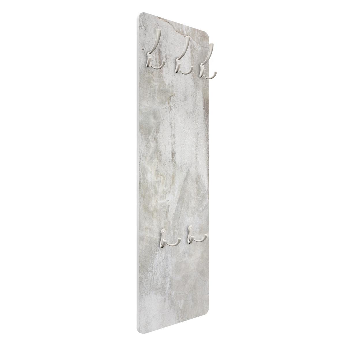 WANDGARDEROBE - Shabby Betonwand gespachtelt 34/105 cm - Beige, Holzwerkstoff (34/105/1.6cm) - Bilderwelten
